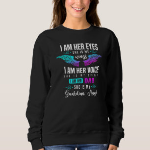 Sweatshirt Mon Père Est L'Ange Gardien Qui Surveille Chri