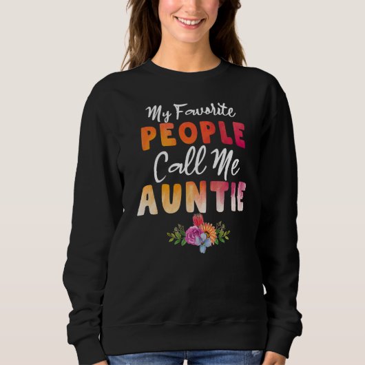 Sweatshirt Mon peuple favori m'appelle la mère mère de ma fil (Devant)