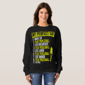Sweatshirt Mon Pickleball De Jour Parfait. Pickleball 1 (Devant entier)