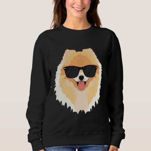 Sweatshirt Mon Poméranien Est Le Plus Coolé (Devant)