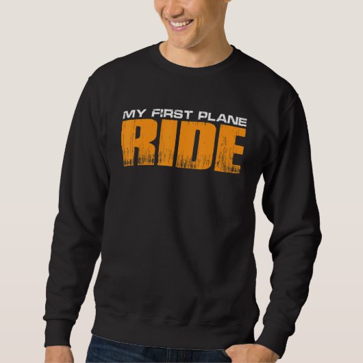 Sweatshirt Mon premier vol en avion (Devant)