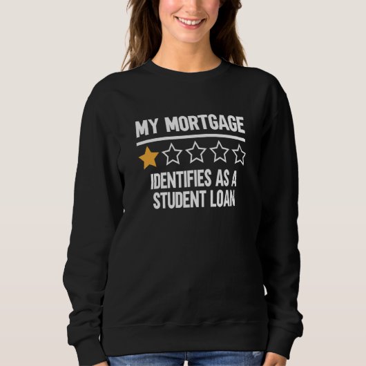 Sweatshirt Mon Prêt Hypothécaire Désigne Comme Prêt Étudiant (Devant)