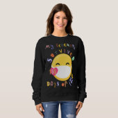 Sweatshirt Mon Professeur A Survécu 100 Jours De Moi Masque V (Devant entier)