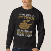 Sweatshirt Mon python royal est un serpent inoffensif Python (Devant)