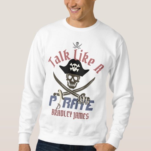 Sweatshirt Mon trésor | International Talk Like a Pirate day (Devant)