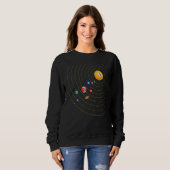 Sweatshirt Mon univers - Billard de piscine (Devant entier)