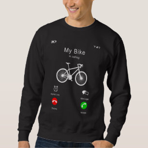 Sweatshirt Mon Vélo Appelle Cool Écran Téléphone Ventilateur