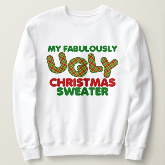 Sweatshirt Mon vilain pull de Noël (Design devant)