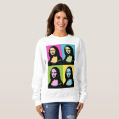 Sweatshirt Mona Lisa - Style Pop Art (Devant entier)