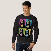 Sweatshirt Mona Lisa - Style Pop Art (Devant entier)