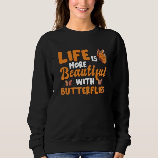 Sweatshirt Monarch Butterfly (Devant)