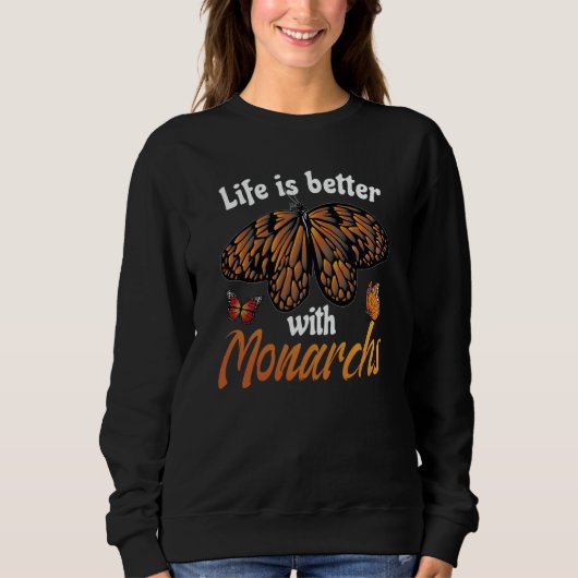 Sweatshirt Monarch Butterfly 1 (Devant)
