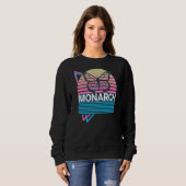 Sweatshirt Monarch Butterfly Retro (Devant entier)
