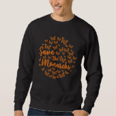 Sweatshirt Monarch Butterfly Save the Monarchs (Devant)