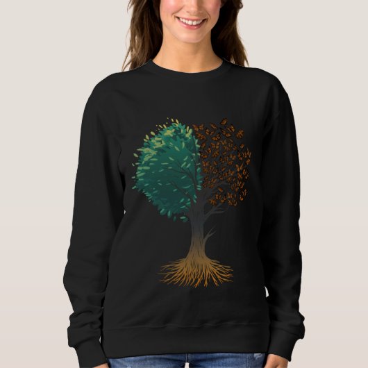 Sweatshirt Monarch Butterfly Tree Insect Collector Entomologi (Devant)