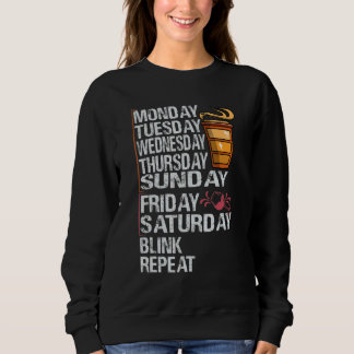 Sweatshirt Monday Coffee Friday Wine Week Party Jokes