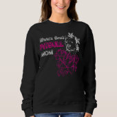 Sweatshirt Monde meilleur Pitbull Maman (Devant)