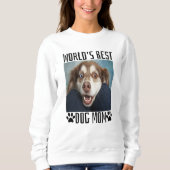 Sweatshirt Monde Meilleure maman de chien (Devant)