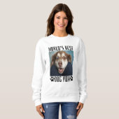 Sweatshirt Monde Meilleure maman de chien (Devant entier)