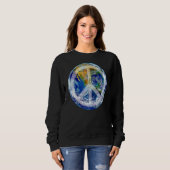 Sweatshirt Monde Paix Conscient Humanité Amour & Kindness Ore (Devant entier)