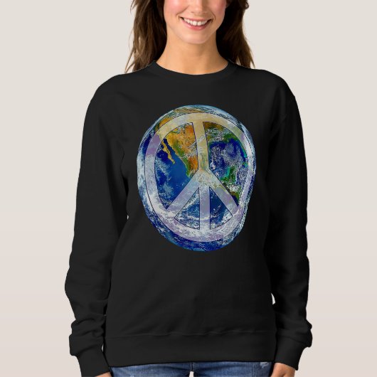 Sweatshirt Monde Paix Conscient Humanité Amour & Kindness Ore (Devant)