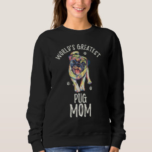 Sweatshirt Monde S Meilleur Carlin Chien Maman Drôle Pugdog M
