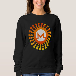 Sweatshirt Monero Xmr Crypto Monétaire Cercle Orange Sunset