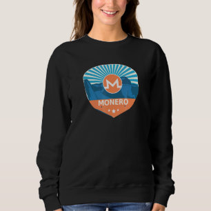 Sweatshirt Monero Xmr Mountain Sunset Crypto Devise Sunrise