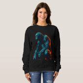 Sweatshirt Monkey artwork - animal art zoo gorilla (Devant entier)