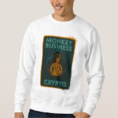 Sweatshirt Monkey Business Crypto Shirt – Bitcoin (Devant)