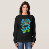 Sweatshirt Monkey Diving Snorkel Pnage lunettes (Devant entier)