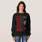Sweatshirt Monkey Pit Crew Voiture Course Course Pilote Racec (Devant entier)