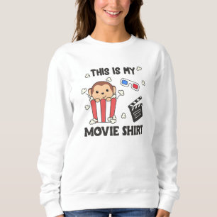 Sweatshirt Monkey Popcorn Movie Nuit Sweet Monkey Movies