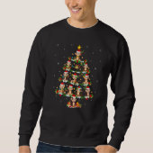 Sweatshirt Monkey Xmas Lights Monkey Christmas Tree (Devant)
