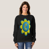 Sweatshirt Monogram C Colorful Flower (Devant entier)