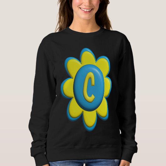 Sweatshirt Monogram C Colorful Flower (Devant)