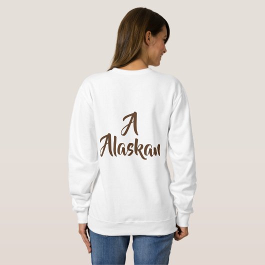Sweatshirt Monogramme de l'Alaska (Dos entier)