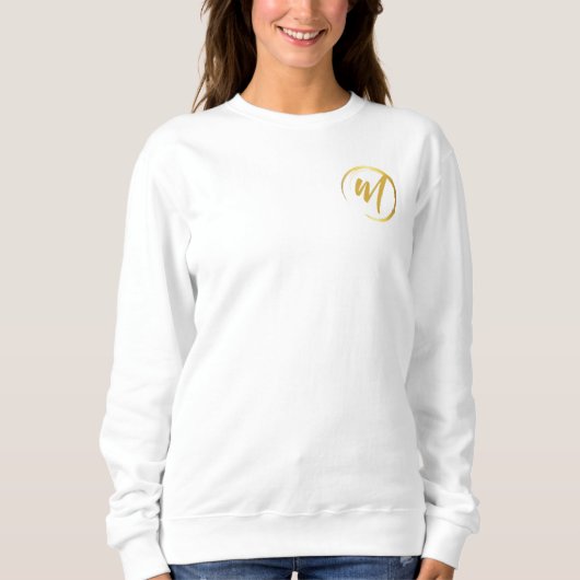 Sweatshirt Monogramme or (Devant)