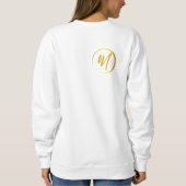 Sweatshirt Monogramme or (Dos)