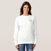 Sweatshirt Monogramme or (Devant entier)