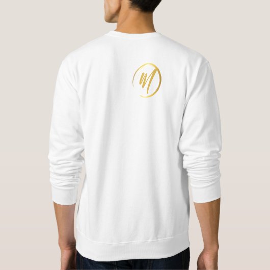 Sweatshirt Monogramme or (Dos)