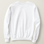 Sweatshirt Monogramme personnalisé de la typographie de l'équ (Design dos)