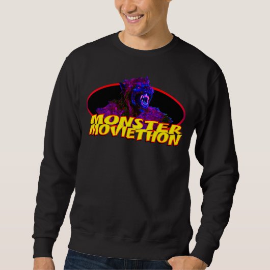 Sweatshirt Monster Moviethon Werewolf couleurs sauvages (Devant)