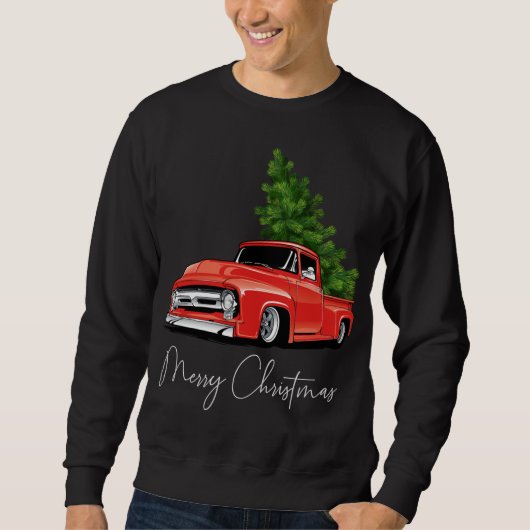 Sweatshirt Monster Red Truck Noël Arbre Noël (Devant)