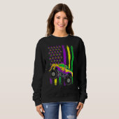 Sweatshirt Monster Truck Beads American Flag Mardi Gras Boys  (Devant entier)