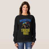 Sweatshirt Monster Truck Rule Monster For men Women Kids (Devant entier)