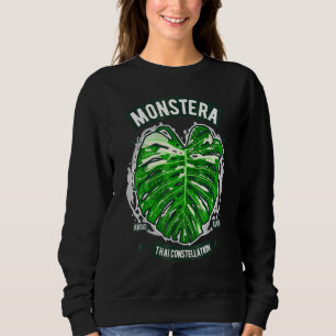 Sweatshirt Monstera Deliciosa Thai Constellation Botany Botan