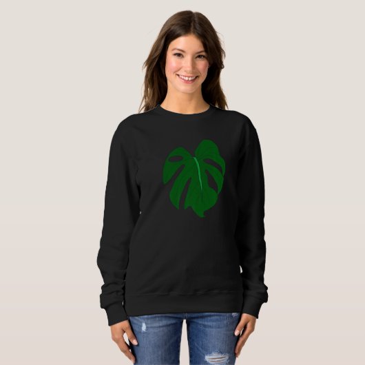Sweatshirt Monstera Plant   (Devant entier)