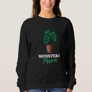 Sweatshirt Monstera Plante Monstera Mama femme mignonne