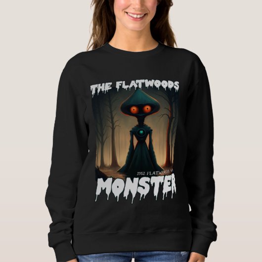 Sweatshirt Monstre de Flatwoods Braxie 1952 Alien Cryptide Ef (Devant)